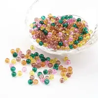 Baking Painted Crackle Glass Beads