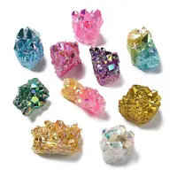 Electroplate Natural Quartz Crystal Display Decorations