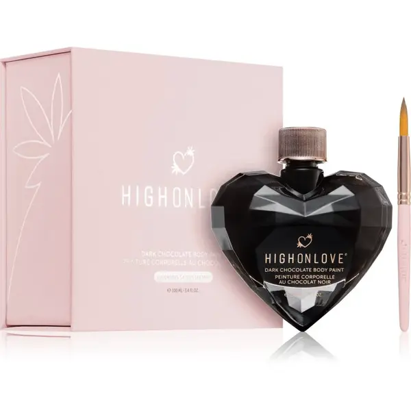 High on Love DARK CHOCOLATE BODY PAINT čokoláda na tělo 100 ml