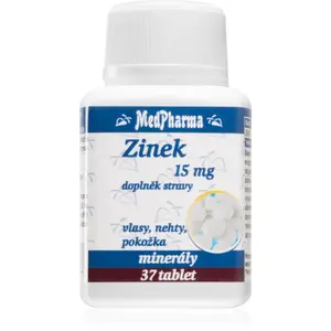 MedPharma Zinek 15mg tablety pro vlasy, nehty a pokožku 37 tbl