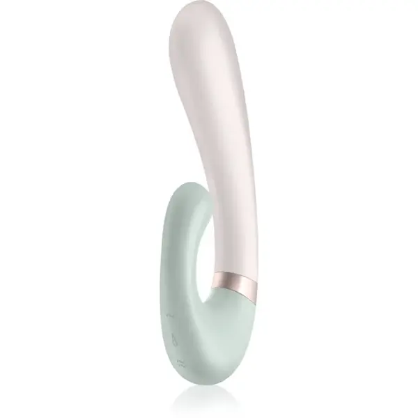Satisfyer HEAT WAVE vibrátor se stimulátorem klitorisu Mint 19,8 cm