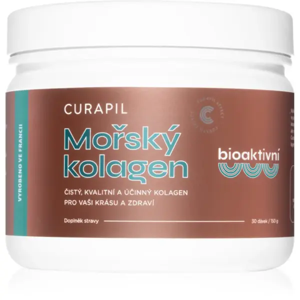 Curapil Mořský kolagen bioaktivní prášek na přípravu nápoje pro krásné vlasy, pleť a nehty 150 g
