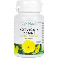 Dr. Popov Kotvičník zemní bylina + extrakt kapsle pro podporu správné hormonální činnosti 60 cps