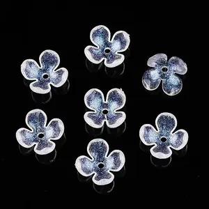 Transparent Acrylic Bead Caps