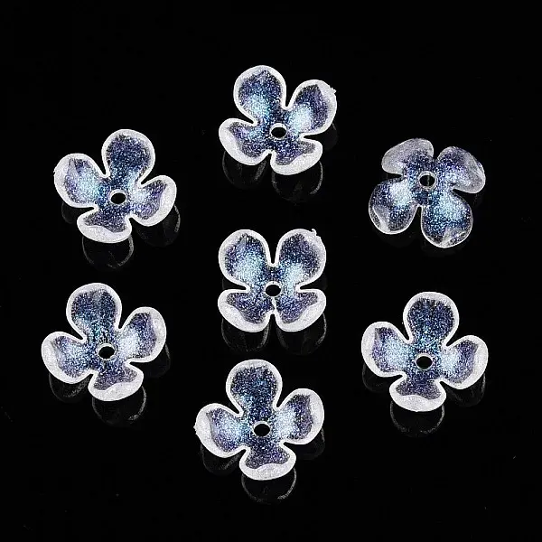 Transparent Acrylic Bead Caps