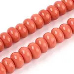 Opaque Spray Painted Glass Beads