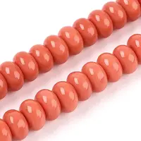 Opaque Spray Painted Glass Beads