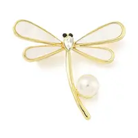 Alloy Crystal Rhinestone Dragonfly Brooch