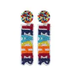 Seed Beads Boho Stud Earrings