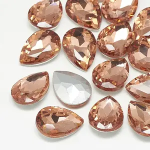 Pointed Back Glass Rhinestone Cabochons
