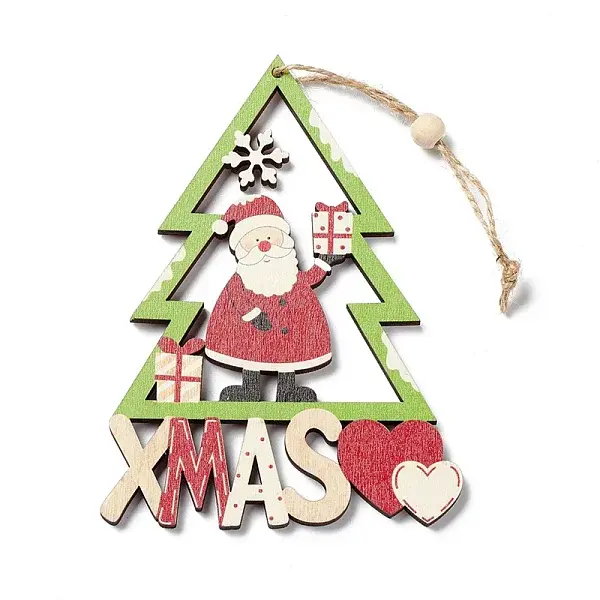 Christmas Wooden Pendant Decorations