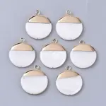 Electroplate Freshwater Shell Pendants
