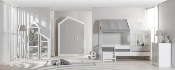 Dětský pokoj ii boom - bílá/šedá