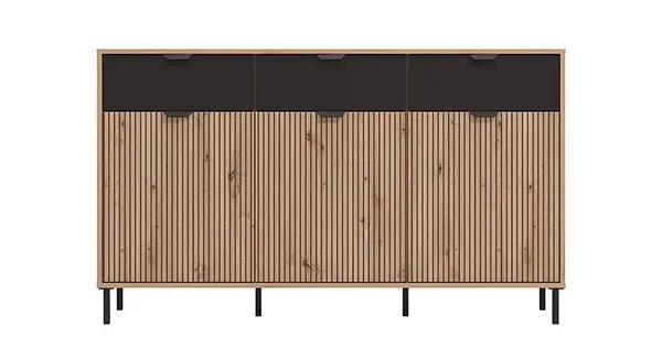 Komoda nautille - dub/černá