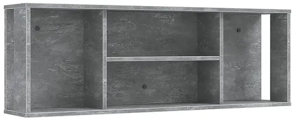 Široká police pluto - šedá