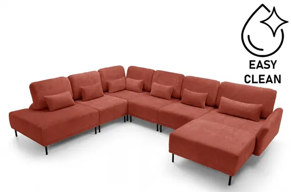 Polohovací sedací souprava do u adapto - levá - výběr potahu - snadné