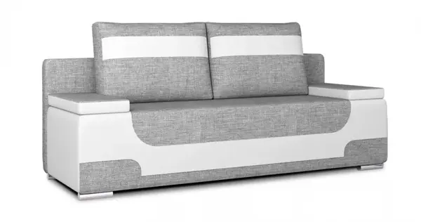 Rozkládací pohovka s úložným prostorem area - šedá/černá - berlin 01,