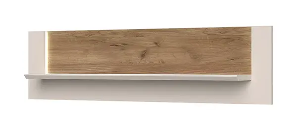 Nástěnná police 140 ambrosia - béžová/dub tobacco