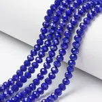 Opaque Solid Color Glass Beads Strands