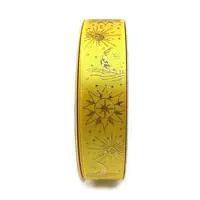 48 Yards Gold Stamping Polyester Ribbon