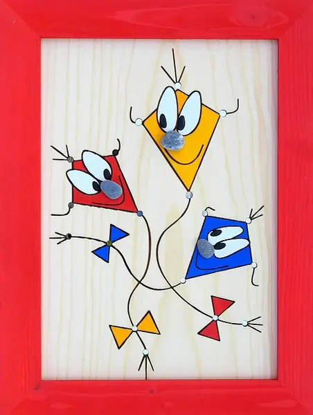 Obr 033 obrázek draci červený - m - 250x330mm