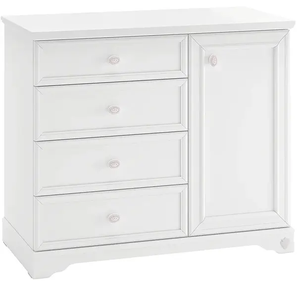 Kombinovaná komoda ballerina - bílá