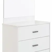 Komoda se zrcadlem pure - bílá