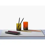 Stojánek na pera Crystalex Harmony oranžová/žlutá, Set 3-stripes
