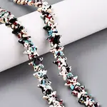 Spray Painted Synthetic Turquoise Beads Strands