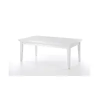 Konferenční stolek, dtd fóliovaná / mdf lakovaná, bílá, paris