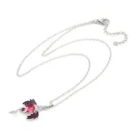 Alloy and Glass Pendant Necklaces