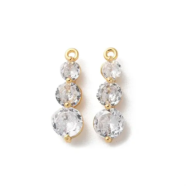 Brass Pendants with Glass