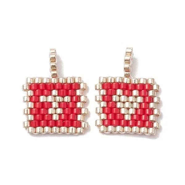 2Pcs Handmade MIYUKI Round Rocailles Seed Loom Pattern