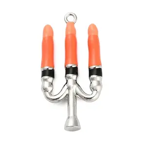 Halloween Brass Enamel Pendants