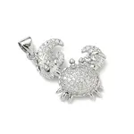 Brass Micro Pave Cubic Zirconia Pendants