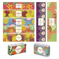 Abstract Fruit Style Soap Paper Tag