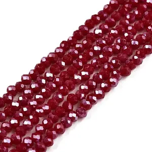 Electroplate Glass Beads Strands