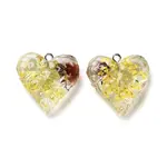 Inner Dried Flower Transparent Resin Pendants