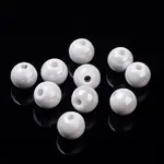 Pearlized Handmade Porcelain Round Beads