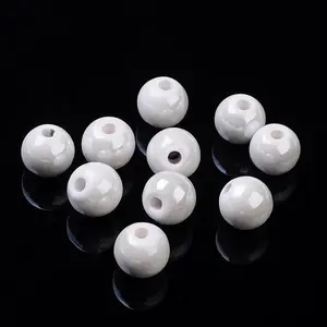 Glazed Porcelain Round Beads
