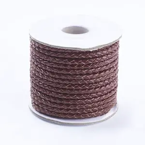 Round Braided Cowhide Cords