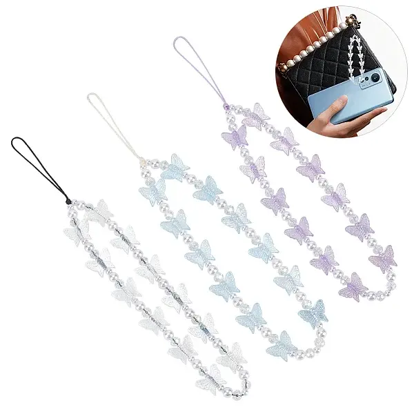3Pcs 3 Colors Mobile Phone Straps