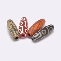 Tibetan Style 9-Eye dZi Beads