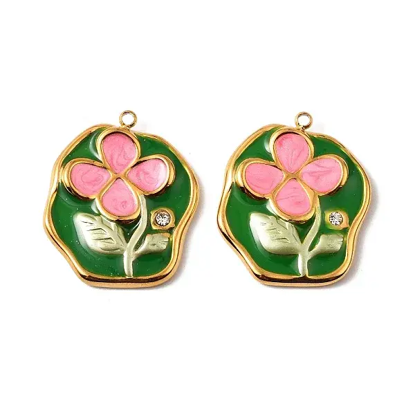 304 Stainless Steel Enamel Pendants