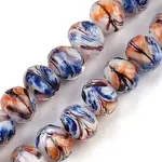 Handmade Gold Sand Lampwork Beads Strands