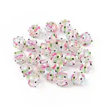 UV Plating Rainbow Iridescent Acrylic Enamel Beads