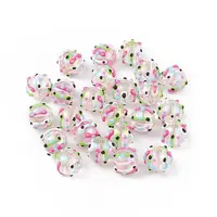 UV Plating Rainbow Iridescent Acrylic Enamel Beads