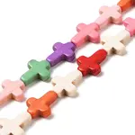 Synthetic Turquoise Dyed Beads Strands