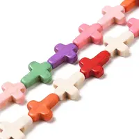 Synthetic Turquoise Dyed Beads Strands