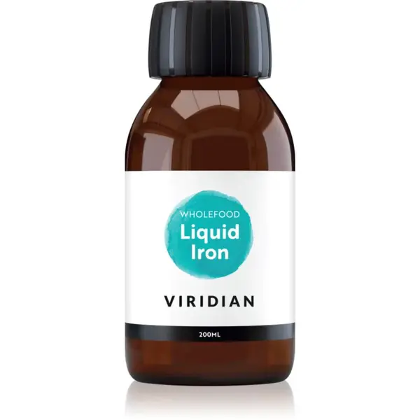 Viridian Nutrition Wholefood Liquid Iron perorální roztok pro podporu snížení míry únavy a vyčerpání 200 ml